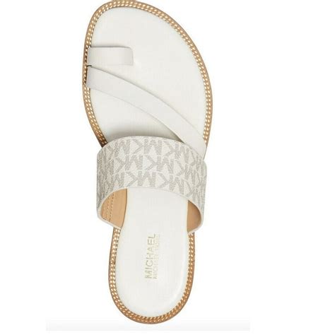 michael kors pratt leather sandal|MICHAEL Michael Kors Pratt Flat Sandal Reviews .